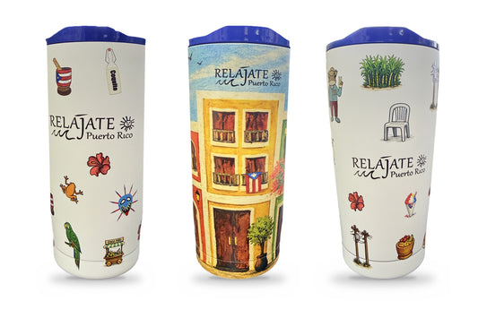 Relájate Puerto Rico 20oz Tumbler – Viejo San Juan