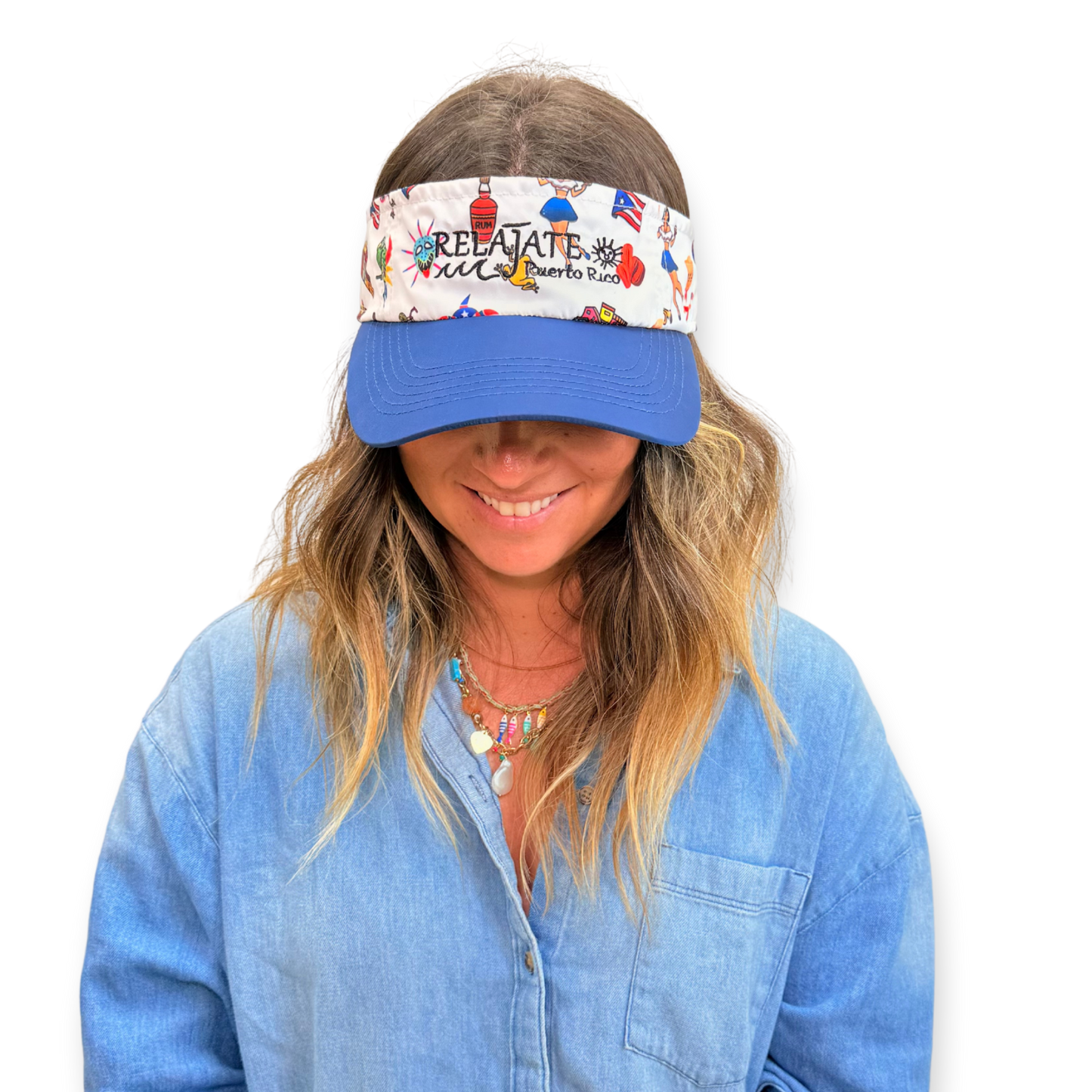 Relájate Puerto Rico Visor | Limited Dry Fit Iconic Print