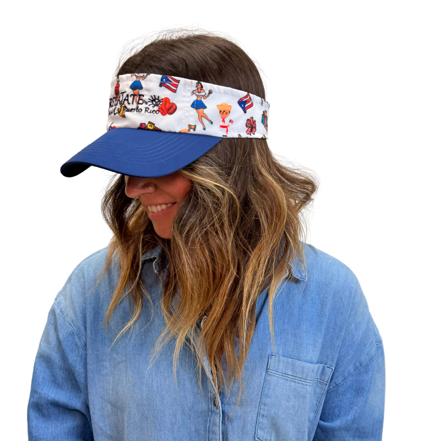 Relájate Puerto Rico Visor | Limited Dry Fit Iconic Print
