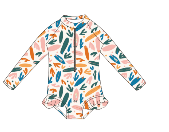 Surfs Up KIDS long Sleeve Swim