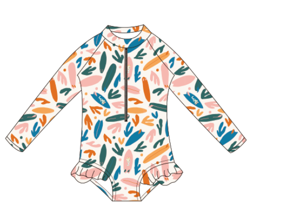 Surfs Up KIDS long Sleeve Swim   *PRE-ORDER*