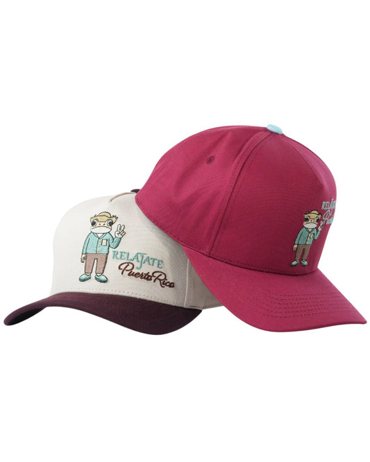 Relájate Vintage Hat – Maroon | Limited Edition Puerto Rico Cap