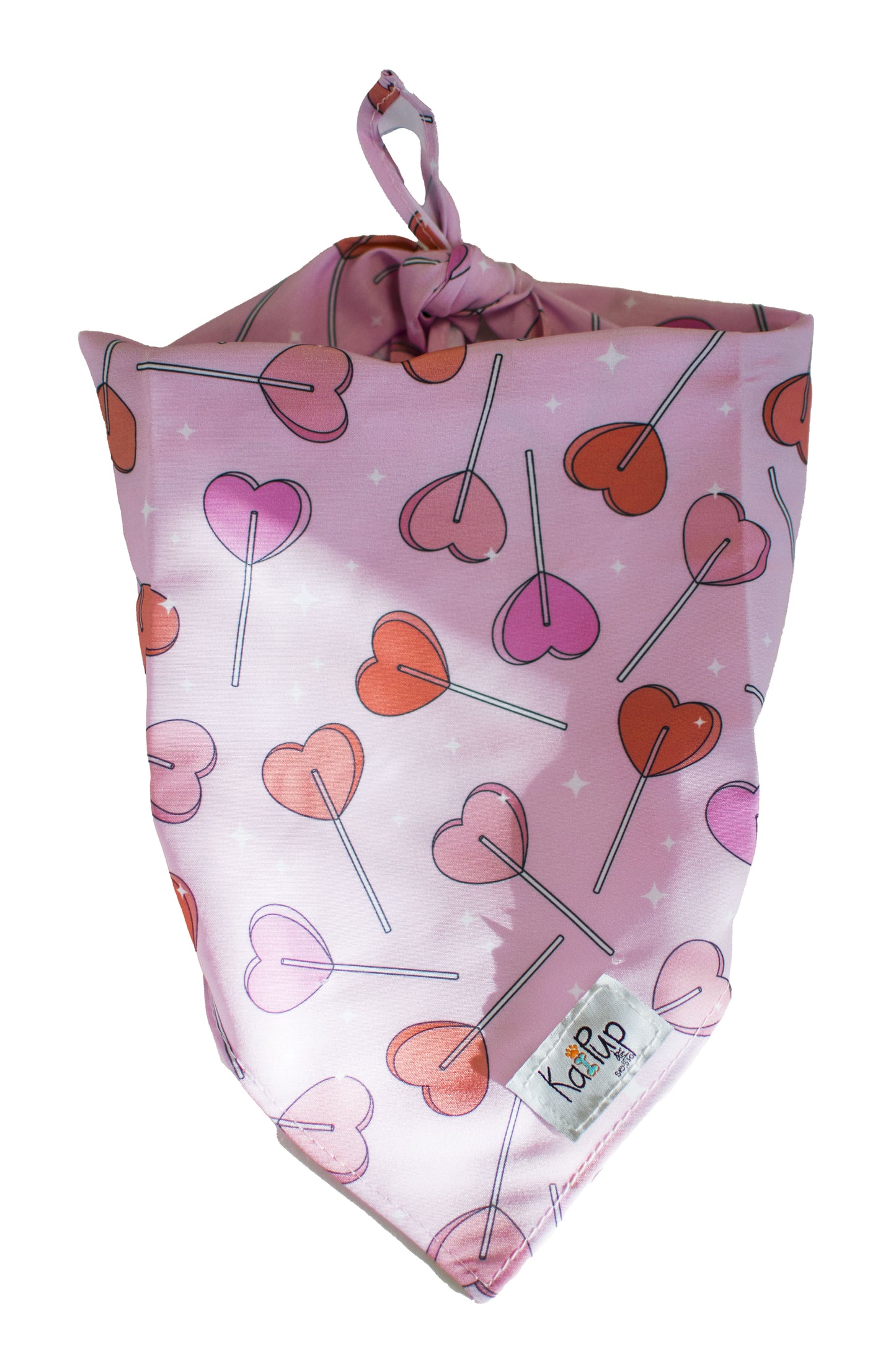 Kai Pup Limited Edition Valentines Bandanas - Lollipop Hearts