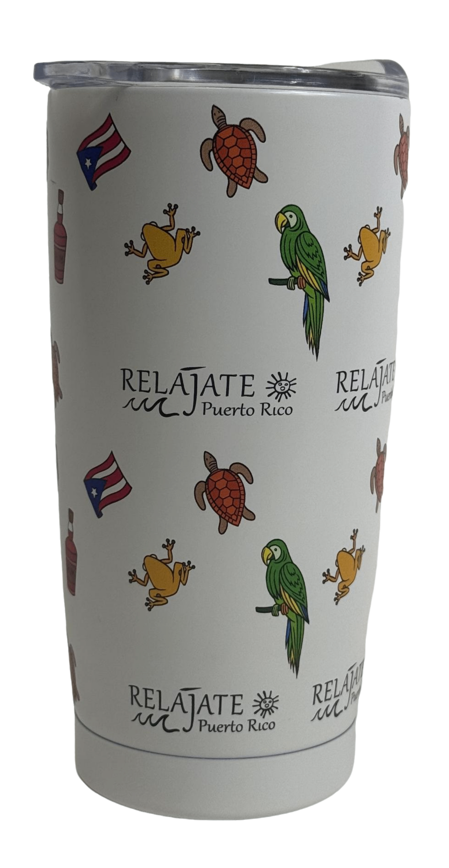 Relajate Puerto Rico 20oz Tumbler Blue