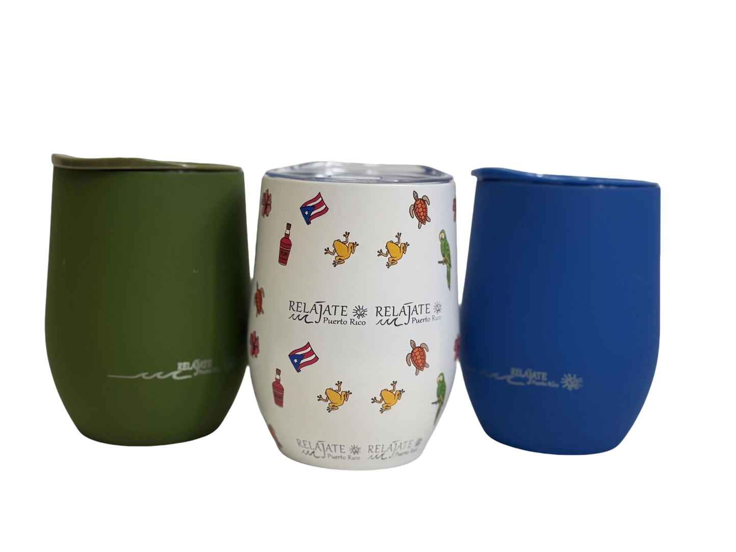 Relajate Puerto Rico wine Tumbler