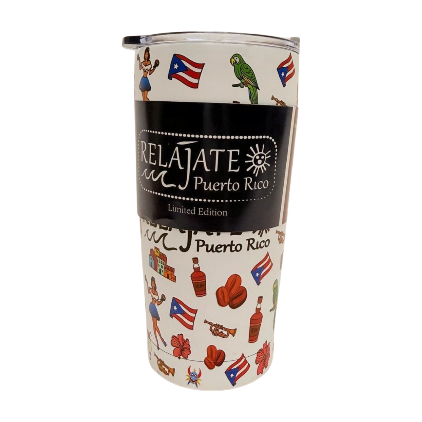 20oz Relájate Tumbler | Limited Edition Puerto Rico Print