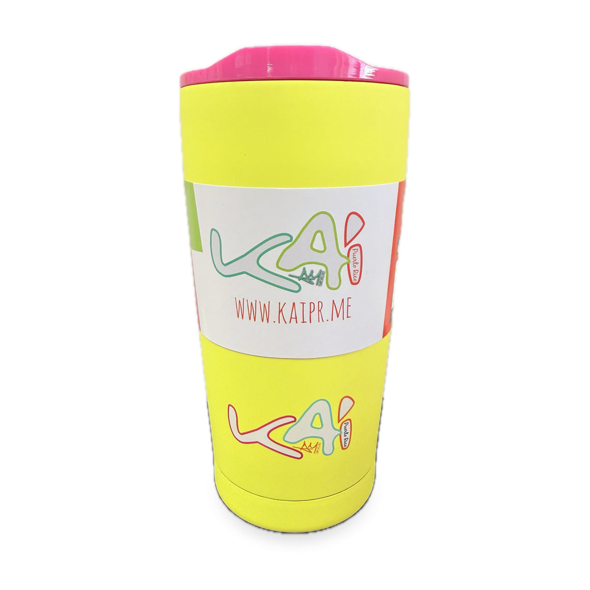 Culebrita Insulated 20 oz Tumbler - Verde Neón design