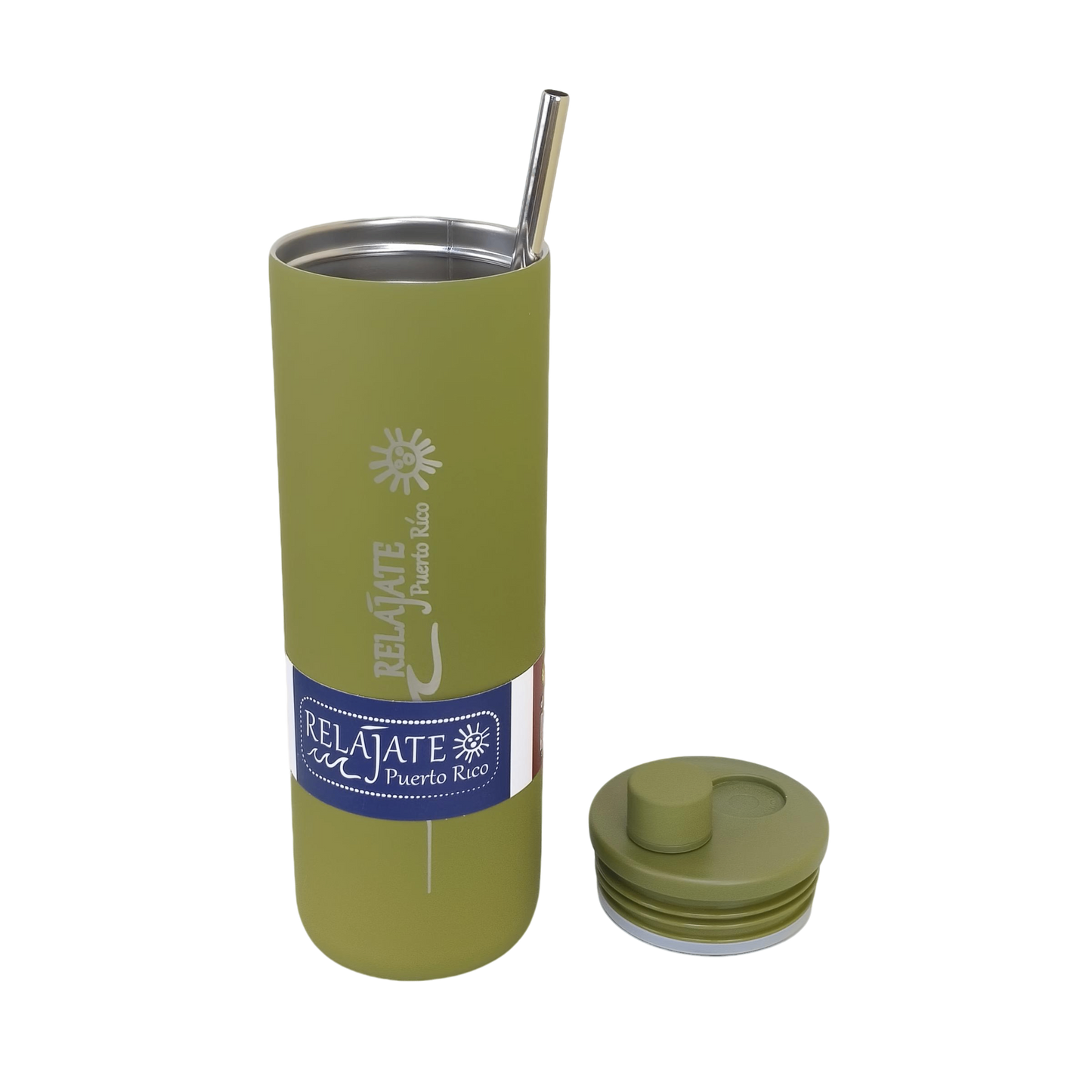 Relajate Puerto Rico 32oz straw Bottle