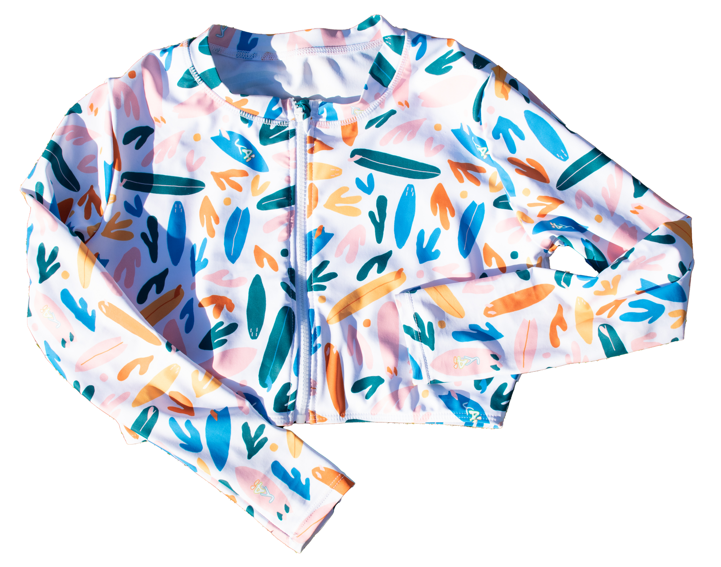 Surfs Up Women's Crop Top Sun Shirt  **PRE-ORDER FOR JUNE DELIVERY*